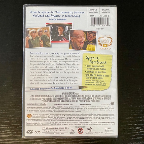Bucket List  dvd 📀 - Picture 2 of 4